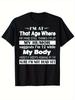 [Fun Men's T-shirt] Printed with The Fun Slogan "I Still Consider Myself 29 Years Old", Casual Travel and Sports T-shirt - Me...