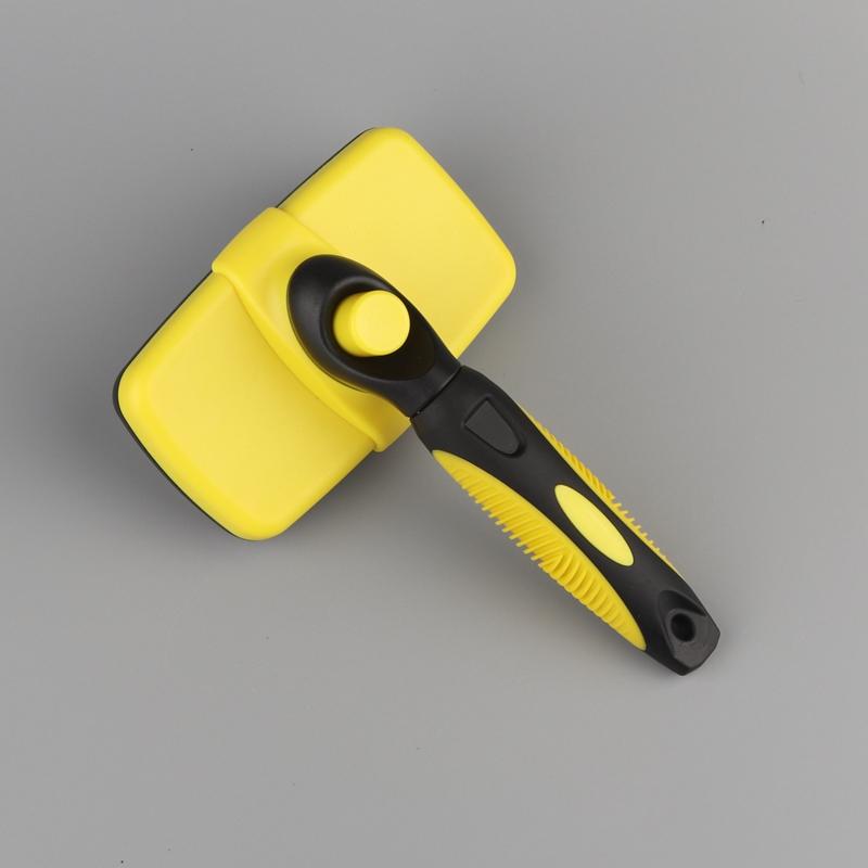 Pet Stainless Steel Needle Comb Self Cleaning Brush Clean Grooming Comb Dog Care Open Knot Comb Cat Automatic Telescopic Comb
