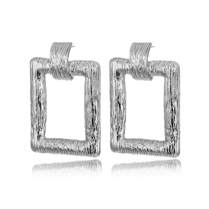 Shape Geometric Bold Alloy Earrings For Women Ideal For Gifts Business