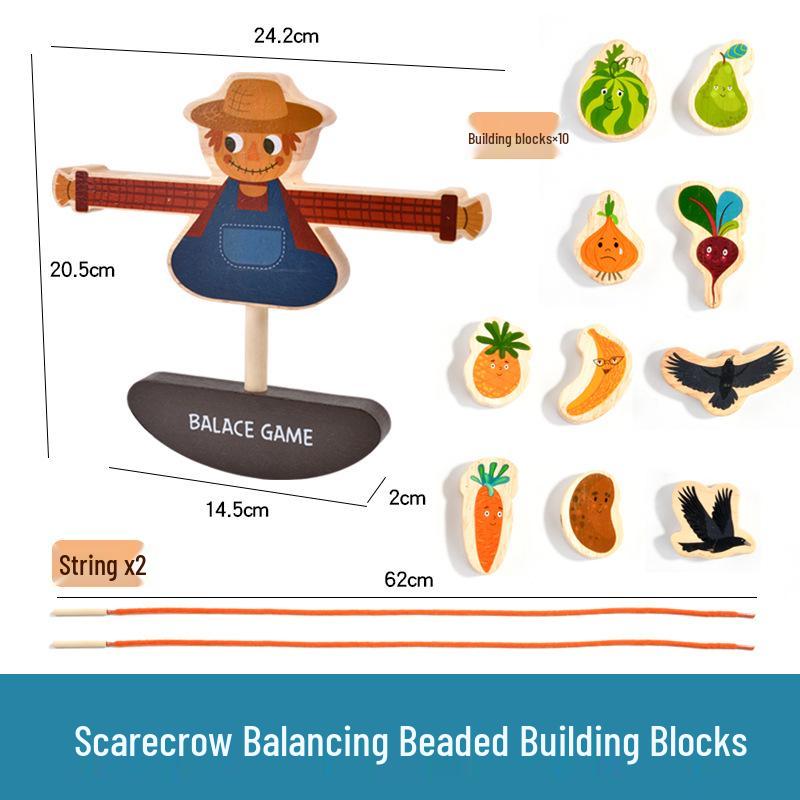 Large Wooden Inset Puzzle Blocks for Children's Cognitive Development