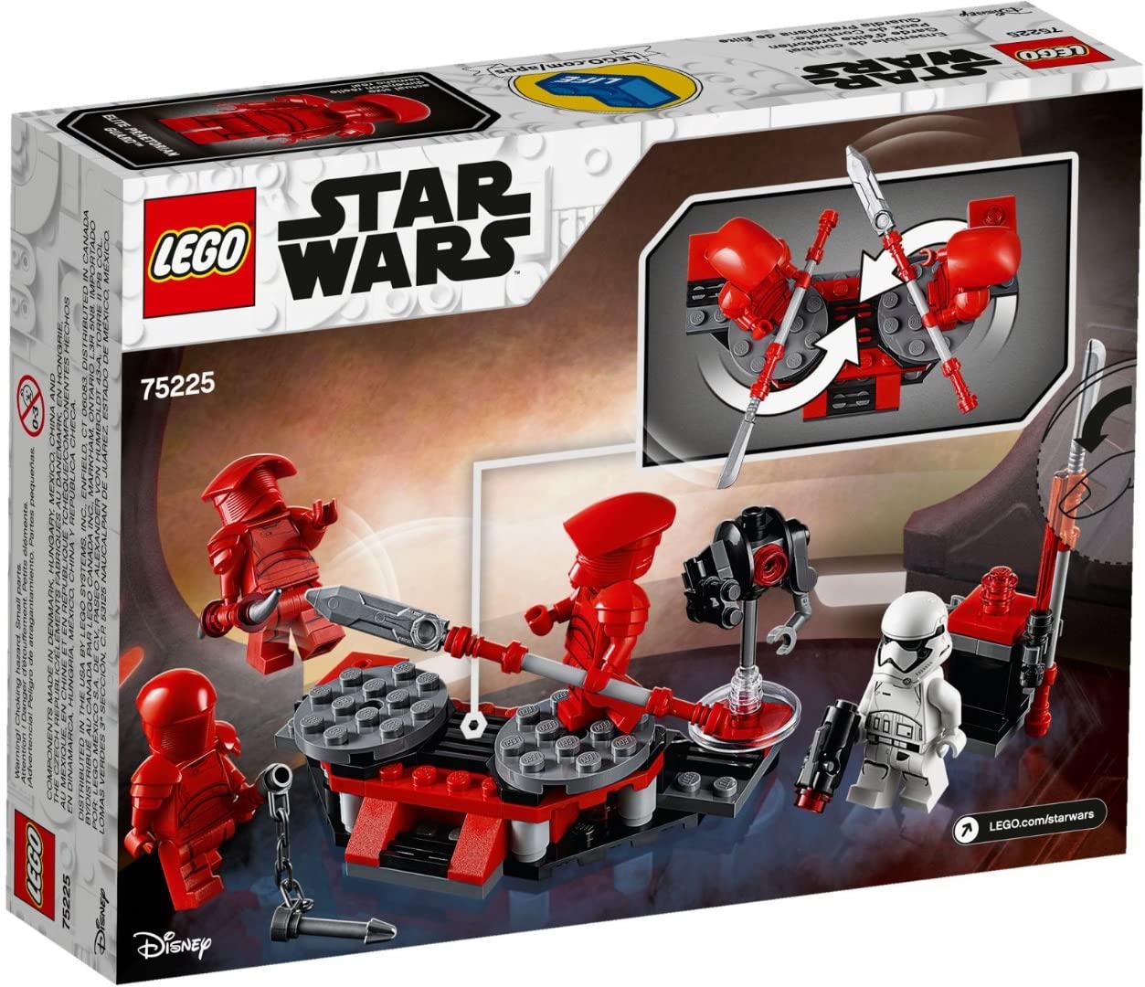 

LEGO Star Wars Элитный преторианский гвардеец Боевой набор 75225 Конструктор Игрушка для мальчиков