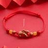 Peach Wood Twelve Zodiac Snake Dragon Red Rope Bracelet Girls and Boys Couple's Animal Year Lucky Bead Baby Hand Woven Hand Rope