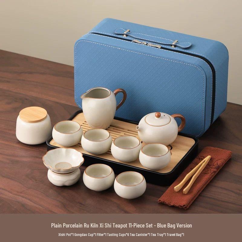 Anmu Ru Kiln Portable Kung Fu Tea Set
