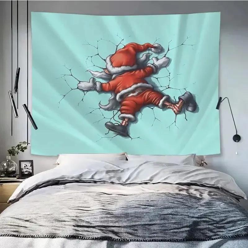 

Рождественская тематика Узор лосиных саней Гобелен Гостиная Диван Домашний декор Гобелен 100x75cm