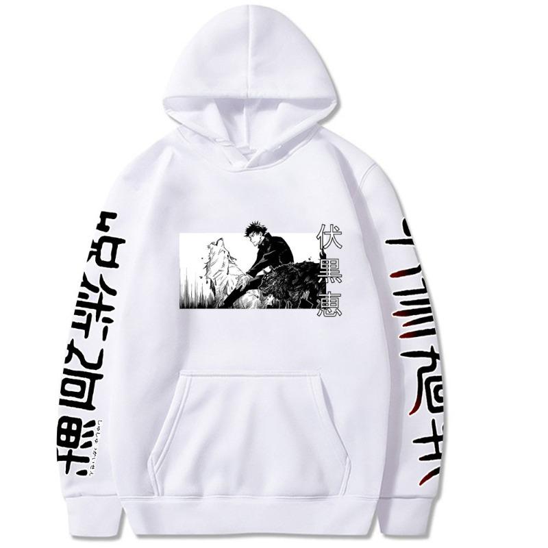 Megumi Fushiguro Jujutsu Kaisen Men's Hoodie Vintage Unisex Pullover Men Vintage Graphic Hoody Tops Oversize Clothing