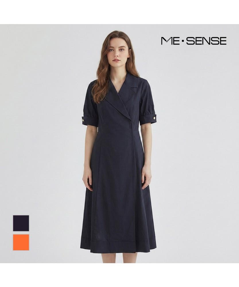 MESENSE Collared Short Sleeve Dress_Mb45Opm108A