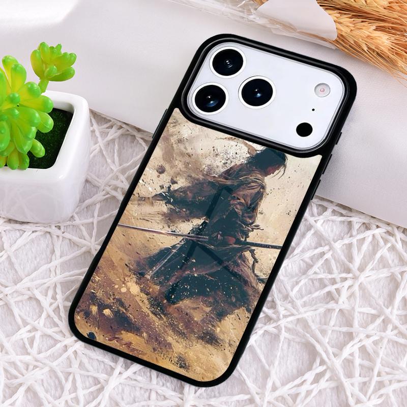Samurai Japan Art Shockproof Phone Case for iPhone 17 Air 16e 15 11 12 14 13 Pro Max Cover Coque