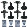 50Pcs Engine Shield Splash Fender Bumper Screw Clips Rivet Fastener Fits Toyota