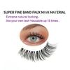 New Arrivals Soft Light Matte Synthetic Hair Faux Mink Handmade Eyelashes Korean Vegan Custom Lashes Cluster Reusable