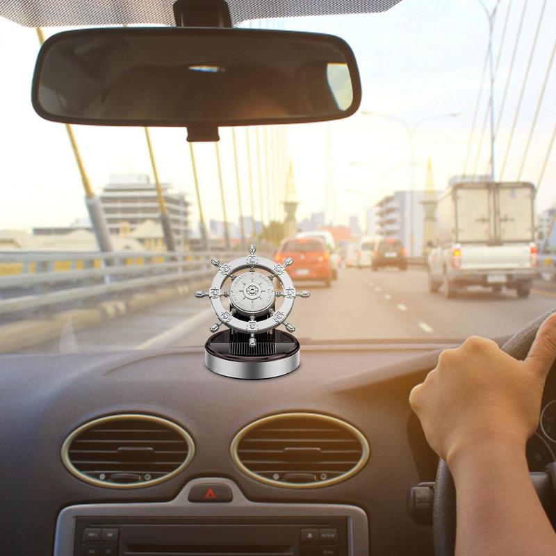 Parfum pentru cârmă de mașină Baza de parfum rotativă solară Ornament pentru bordul mașinii birou acasă