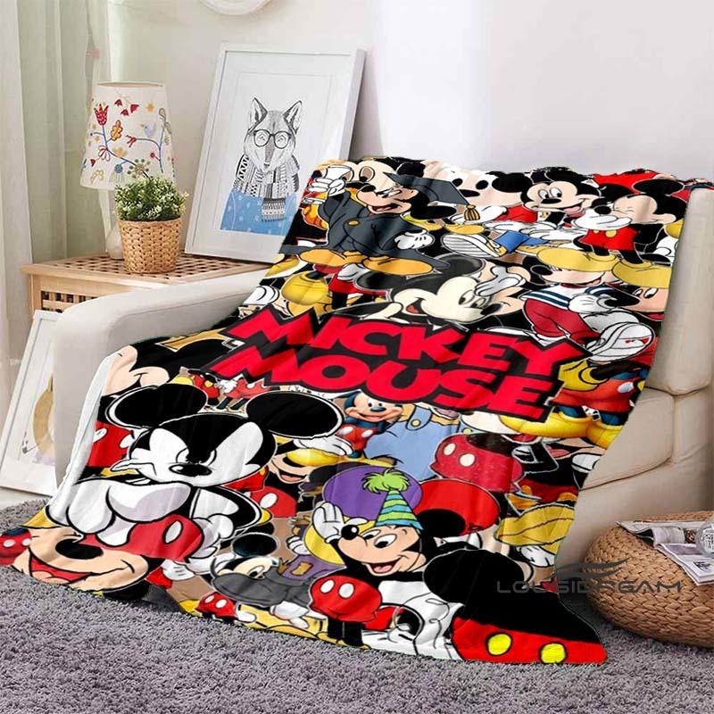 

Cute cartoon Mickey Mouse and Minnie Mouse blankets are fluffy and soft, perfect for home, travel, camping, and RVs – a great ho 75x90cm