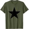 Cool Big Large Black Star T-Shirt