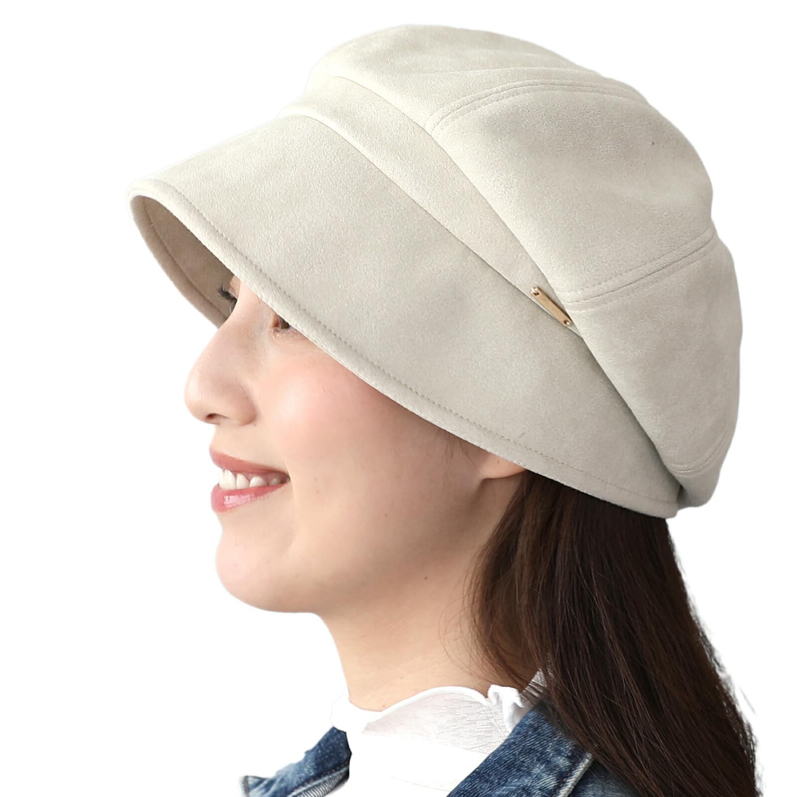 

Шапка-крючок Casque Hat hat, которая полностью закрывает, включая УФ Теплая [DreamHats] (Лицо, уши) Осенне-зимняя шапка, Защита, (Регулируемый размер) слоновая кость