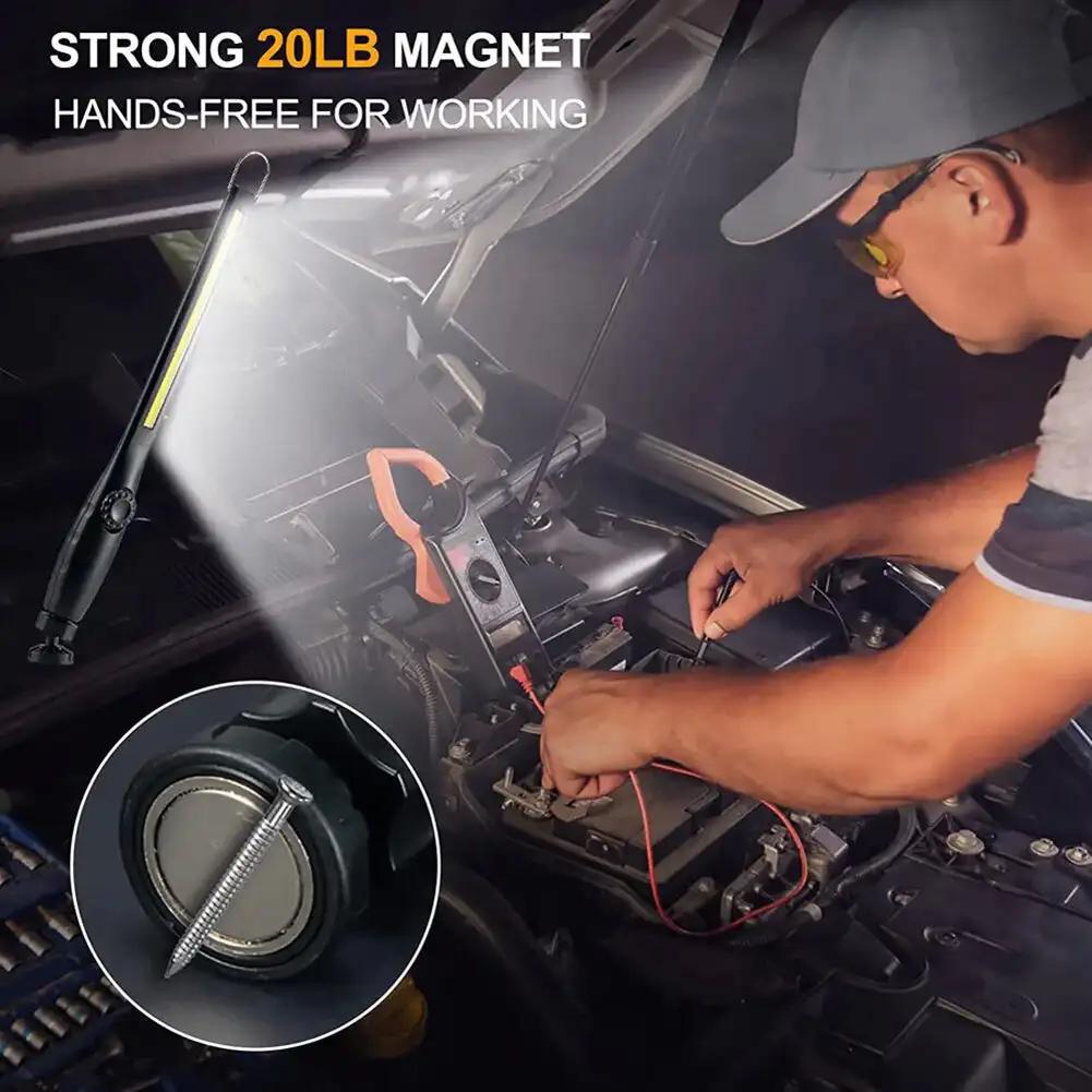 Car Detailing Tools Car Paint Finish Lamp Scan Swirl Magnetic Grip Multifunction Auto Repair COB Working Lights LED Searchlight