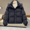 Women Short Puffer Jacket with Hood Winter Warm Thick Cotton Coat Fashion Outwear