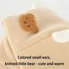 Infant Winter Scarf Hat with Neck Protection Heat Hooded Accessory for Cold Weather Boys Girls 2 To 6 Years Old Gift  Pink