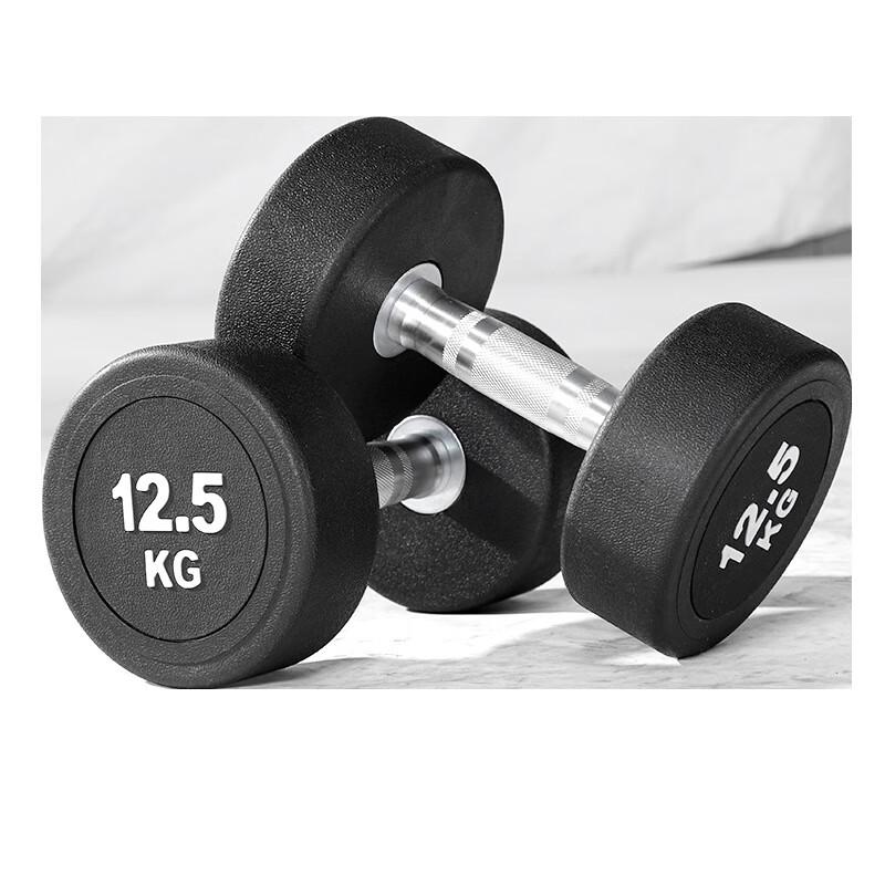 Jinlishuo Round Head Rubber Coated Dumbbells
