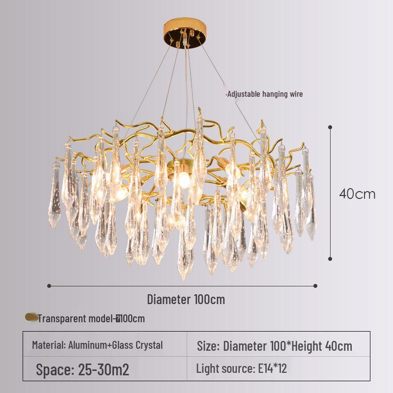 American Luxury Crystal Chandelier for Living, Dining, and Bedroom
