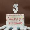 White Number Birthday Candles - DIY Creative Party Decorations for Cakes