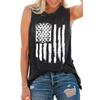 Summer USA American Flag 3D Print Tank Tops Sexy Woman Streetwear Y2k Tops Oversized Vest Off Shoulder Sleeveless Woman Camisole
