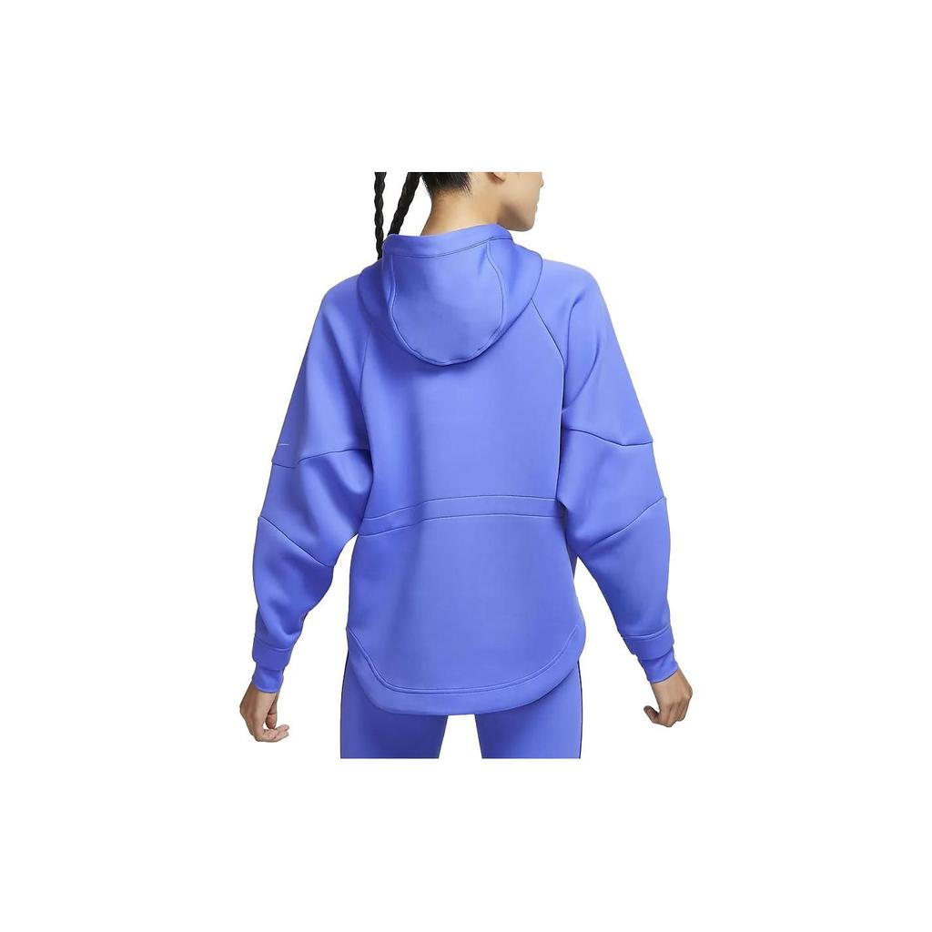 Nike Dri-Fit Prima Solid Color Hooded Quick-Dry Long Sleeve Sweatshirt Women Sweatshirt Cyan FB5226-413