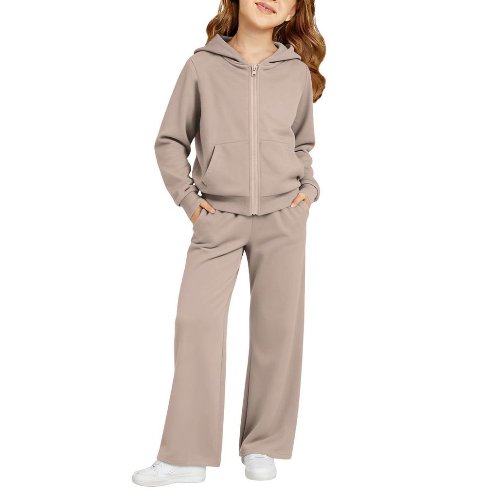 Kids Boys and Girls Hoodie Sweatshirt Set with Pants for Casual Sportswear