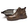 Diffusion en direct bottes Martin populaires chaussures pour hommes bottes printemps et automne tige moyenne bottes pour hommes bottines montantes britanniques chaussures de travail décontractées