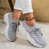 2025 New Spring Breathable Mesh Casual Shoes Lace-up Non Slip Woman Vulcanize Shoes Comfortable Women's Platform Sneakers
