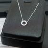 Ladies' Circular Pendant Necklace, Sparkling Design, Minimalist Circular Jewelry, Birthday Gift