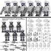 Ghost Weapons Military Specia Force Soldier Swat Tactical Toys Parts