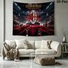 AC Milan Wall Tapestry Aesthetic Wall Hanging Printed Fabric Blanket Decorative Tapestries for Bedroom Living Room Home Decor