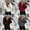 Luxurious Women's Teddy Bear Coat Jacket Winter Warm Hooded Fur Fluffy Outwear Overcoat