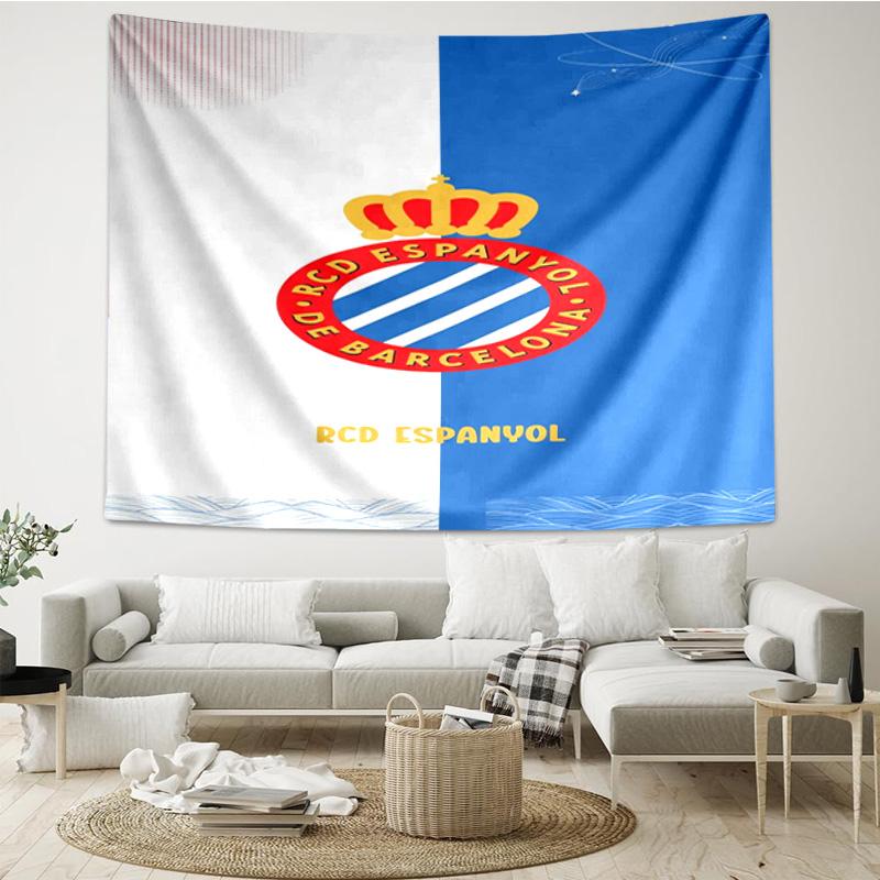 Real Sociedad Crest Design Tapestry Hanging for Bedroom,Livingroom, Playroom,Decor Art Room Wall Tapestry Holiday and Birthday Gifts