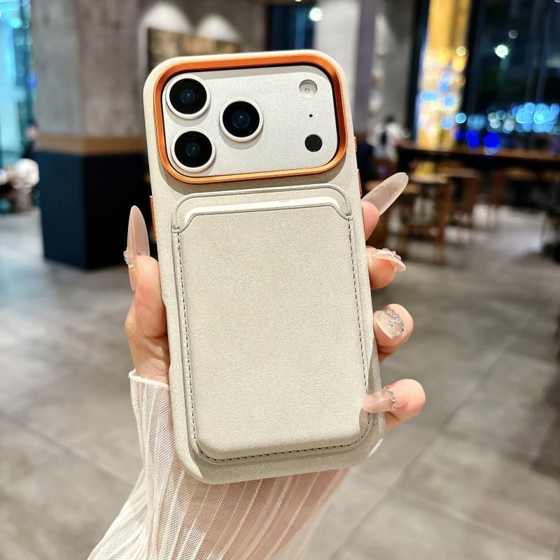 Magnetyczne Skórzane Etui na Telefon iPhone 18 Pro Max 17 16 15 14 13 Odporne na Wstrząsy Pokrowiec Ochronny na Obiektyw