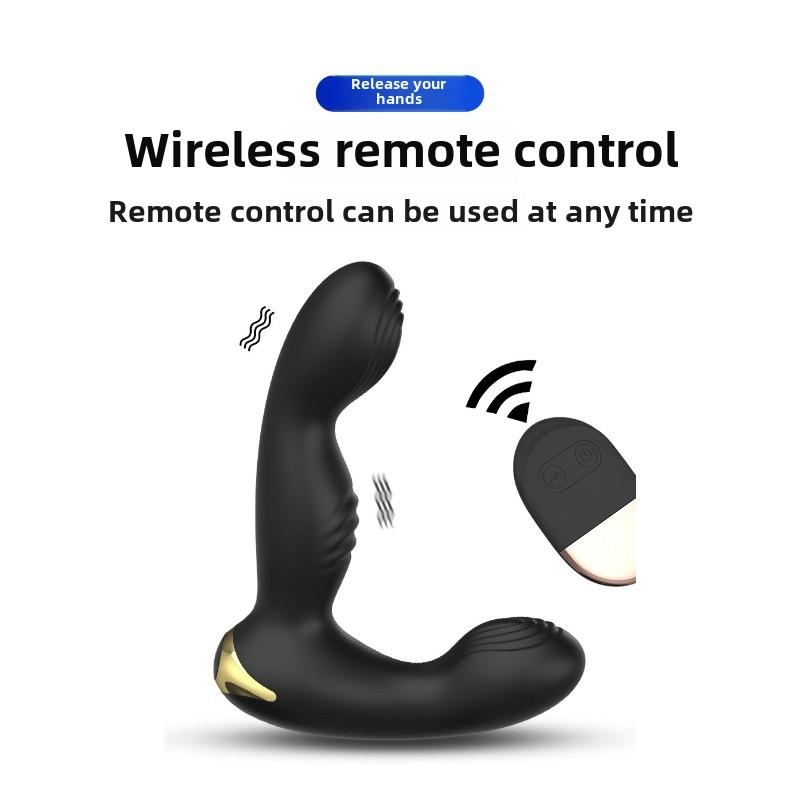 Remote Control Vibrating Prostate Massager Rear Anal Plug Male Masturbator Sex Products