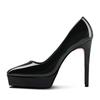 Women 10cm 12cm High Heels 2cm 3cm Platform Nightclub Pumps Lady Wedding Party Stiletto Heels Red Bottom Catwalk Nude Shoes