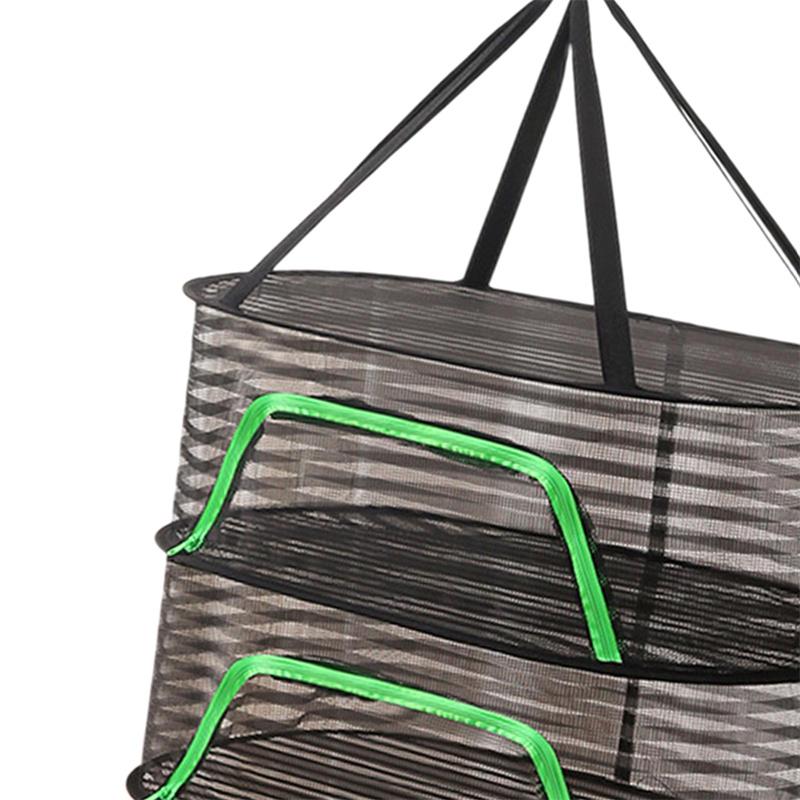 Folding Food Drying Net Anti-Mosquito Dry Rack for Herbs Hanging Basket Dryer Bag Mesh Drying Net for Vegetable Fruit