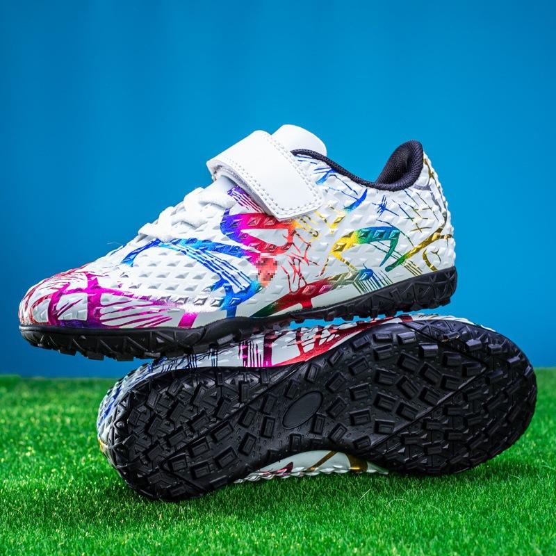 Small Game Training Batch Girls Campus Artificial Turf Broken Children Students Football Shoes Men Nails Velcro 2025 Shoes