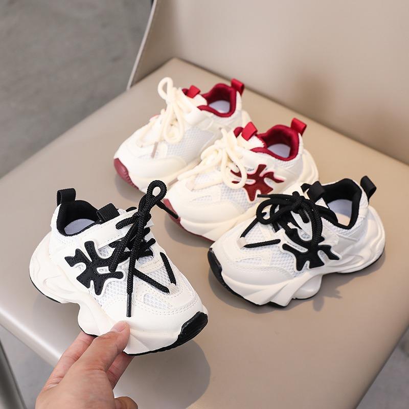 Boys' Mesh Sports Shoes | Breathable Children's Sneakers, Girls' Single-Layer Mesh Casual Shoes Trendy Sneakers