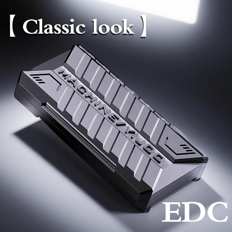 Edc Fidget Toy Metal Rotation Fidget Slider - Magnetic Push Toy For Stress Relief & Adhd Focus - Fingertip Spinner Gift