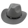 Fashion Cowboy Hat Black Bowler Hat Jazz Hat English Vintage Felt Hat Knight Hat