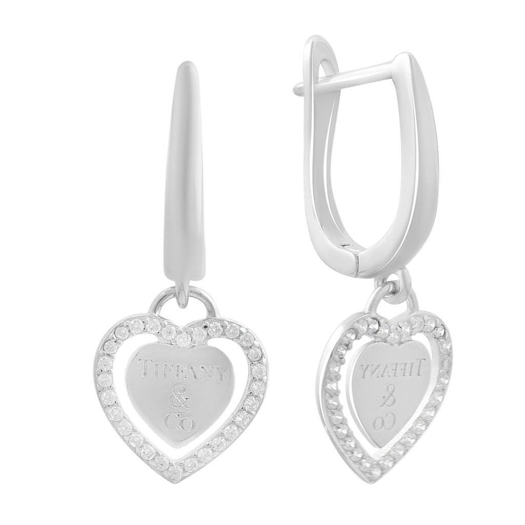 Silver Earrings with Cubic Zirkonia (2177500)