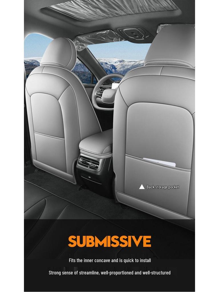 Roewe M7DMH Original Perforerade Läder Bilbarnstolsskydd - Andningsbara & Hälsobevarande