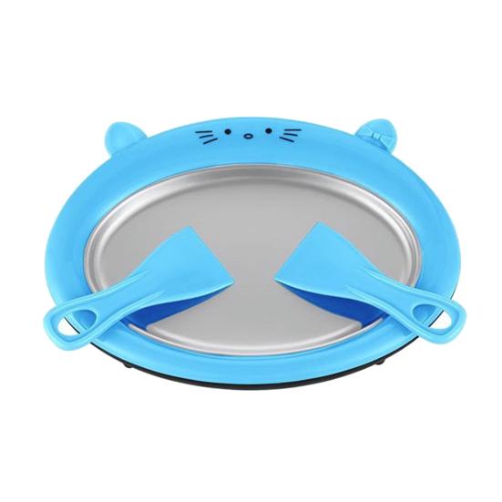 Manual Freezing Yogurt Maker Stainless Steel Ice Cream Roll Machine for Home