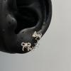 Punk Fashion Titanium Steel Ear Bone Studs: Cool Cochlear Piercing Earrings Collection