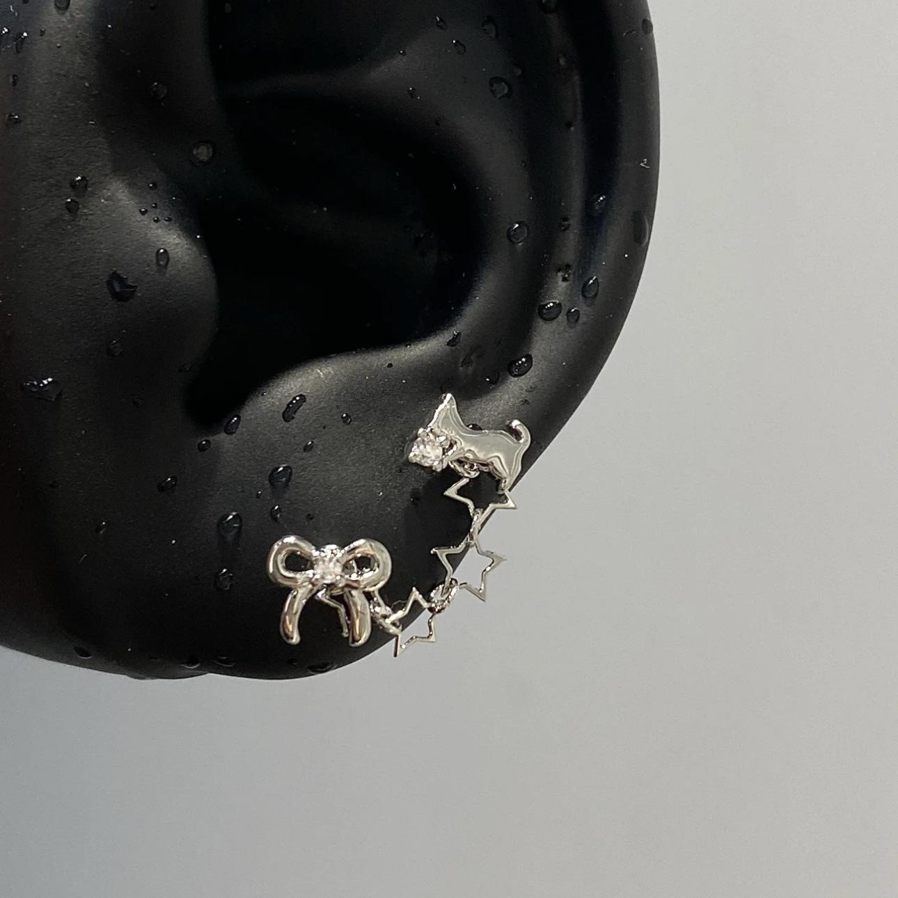 

Панк-мода титанові сталеві сережки-кістки: Класна колекція сережок для пірсингу кохлеарного міхура