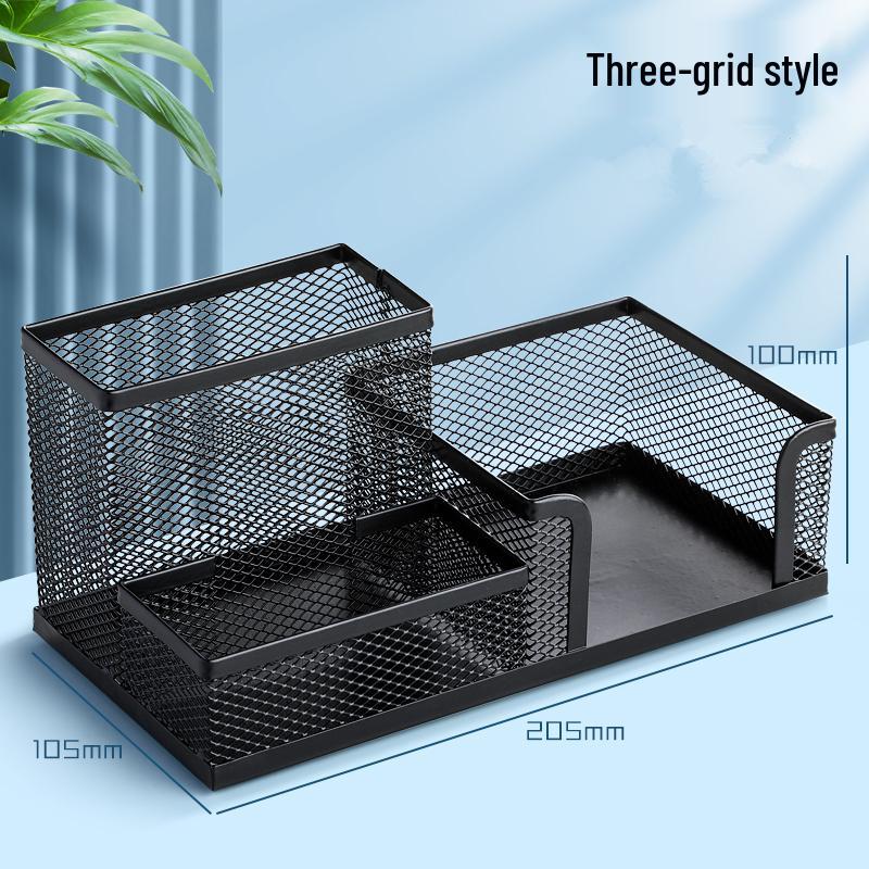 Multifunktionaler Metall-Stiftehalter mit großem Fassungsvermögen - Kreative Aufbewahrung für Schüler