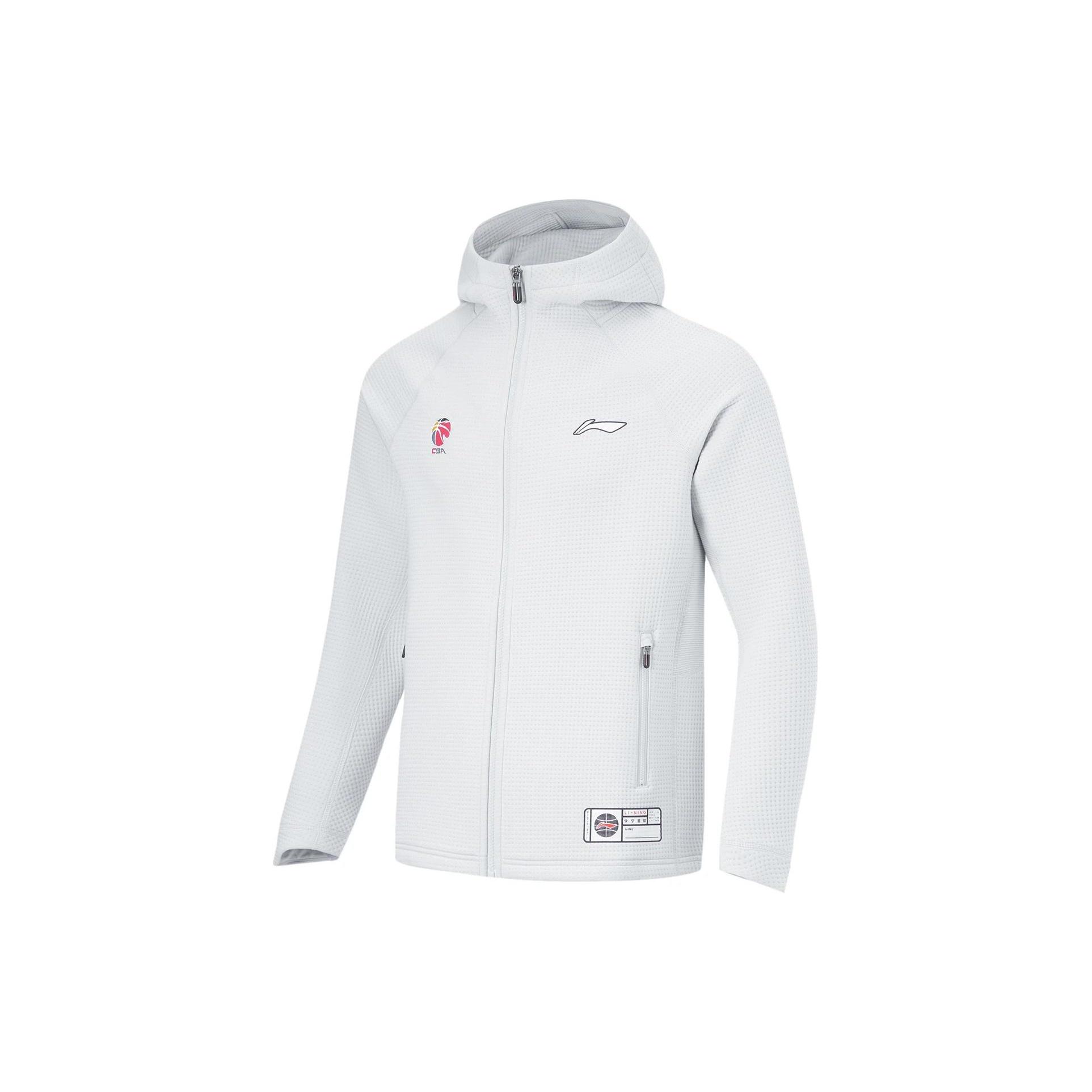 Li-Ning CBA Logo Printed Jacket White Unisex AWDT893-4 M