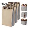 Garlic And Onion Storage Organizers Self Sealing Potato Bag, Breathable Non-woven Roll Top Closures Fresh Food Preservation Pouches Organizer,