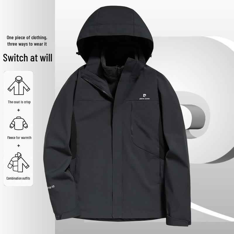 Pierre Cardin Men s Outdoor Winter 3-in-1 Hiking Jacket 4XL